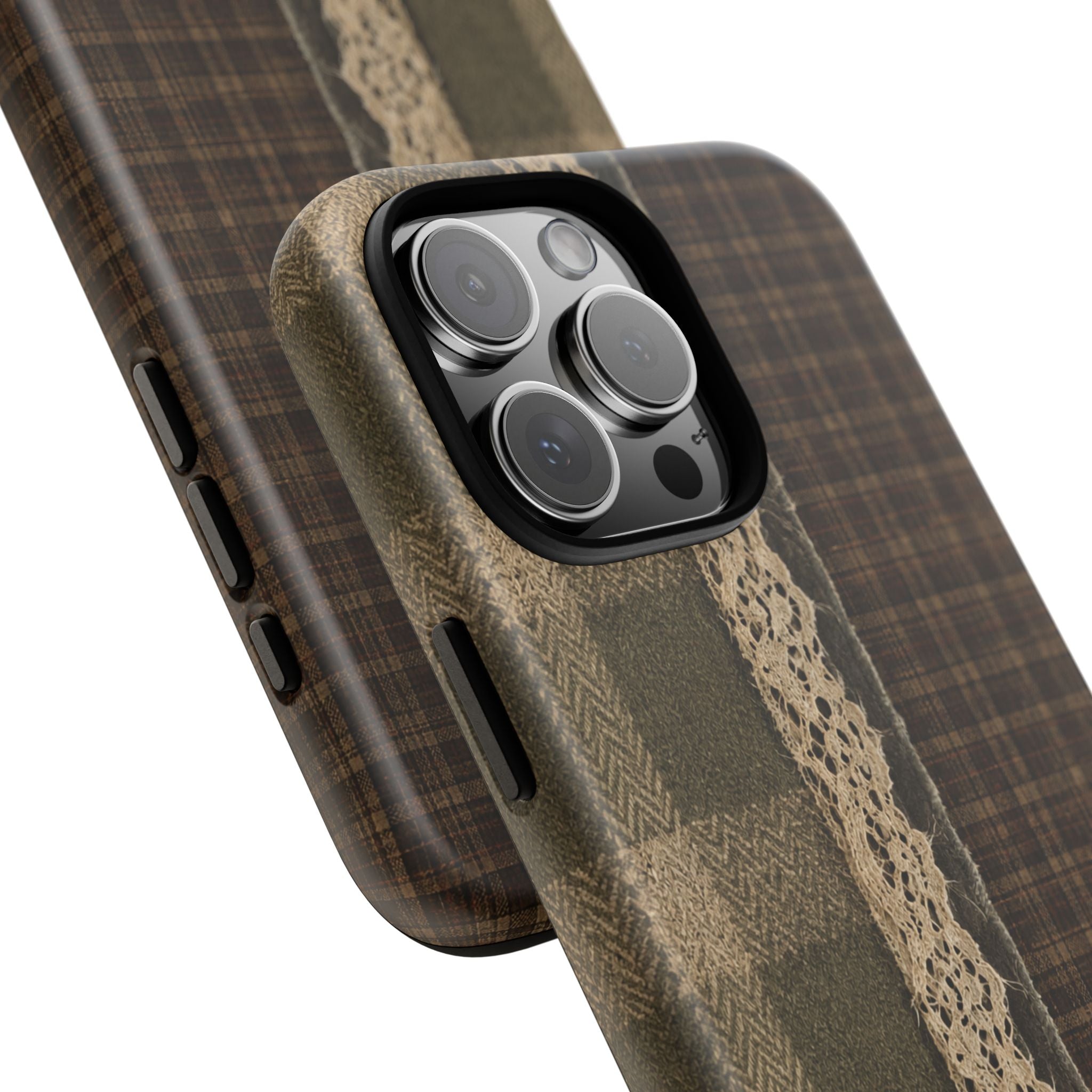 Plaid Lace Tough Phone Case