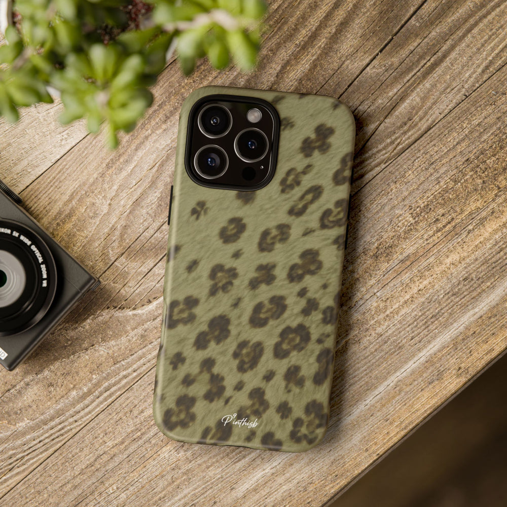 Olive Leopard Print Tough Case