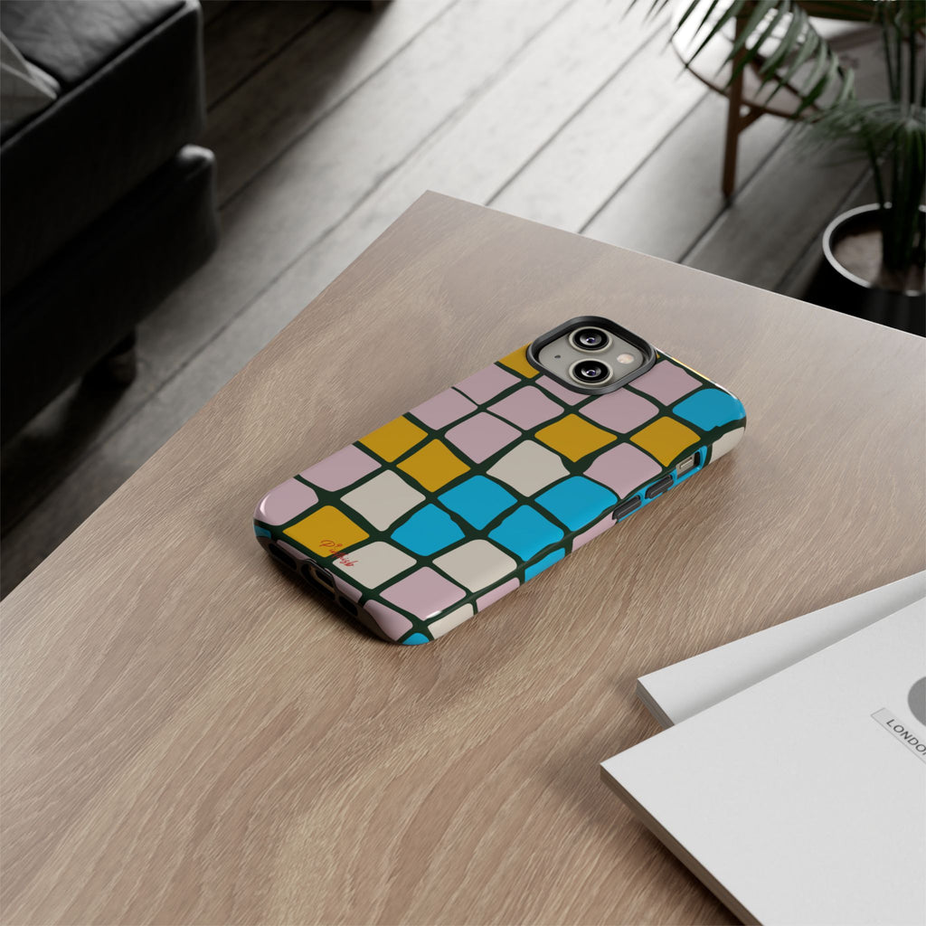 Color Grid Tough Phone Case