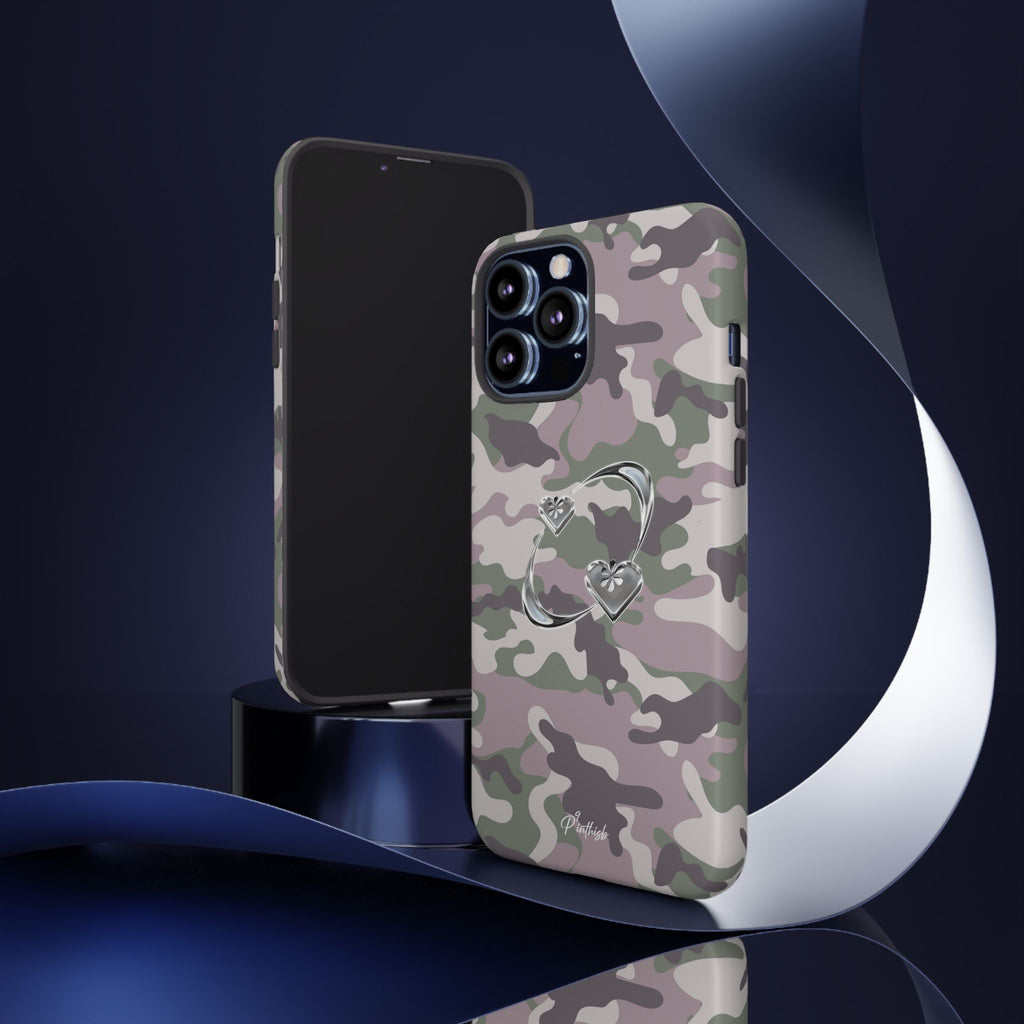 Camouflage Heart Tough Phone Case