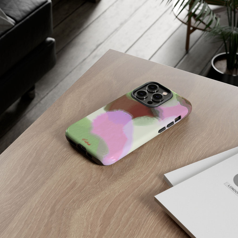 Abstract Pastel Camouflage Tough Phone Case