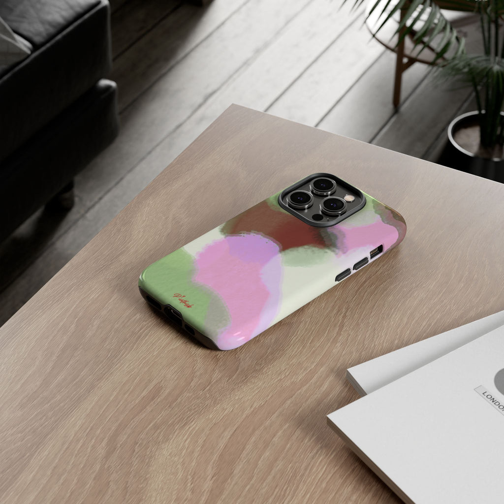 Abstract Pastel Camouflage Tough Phone Case