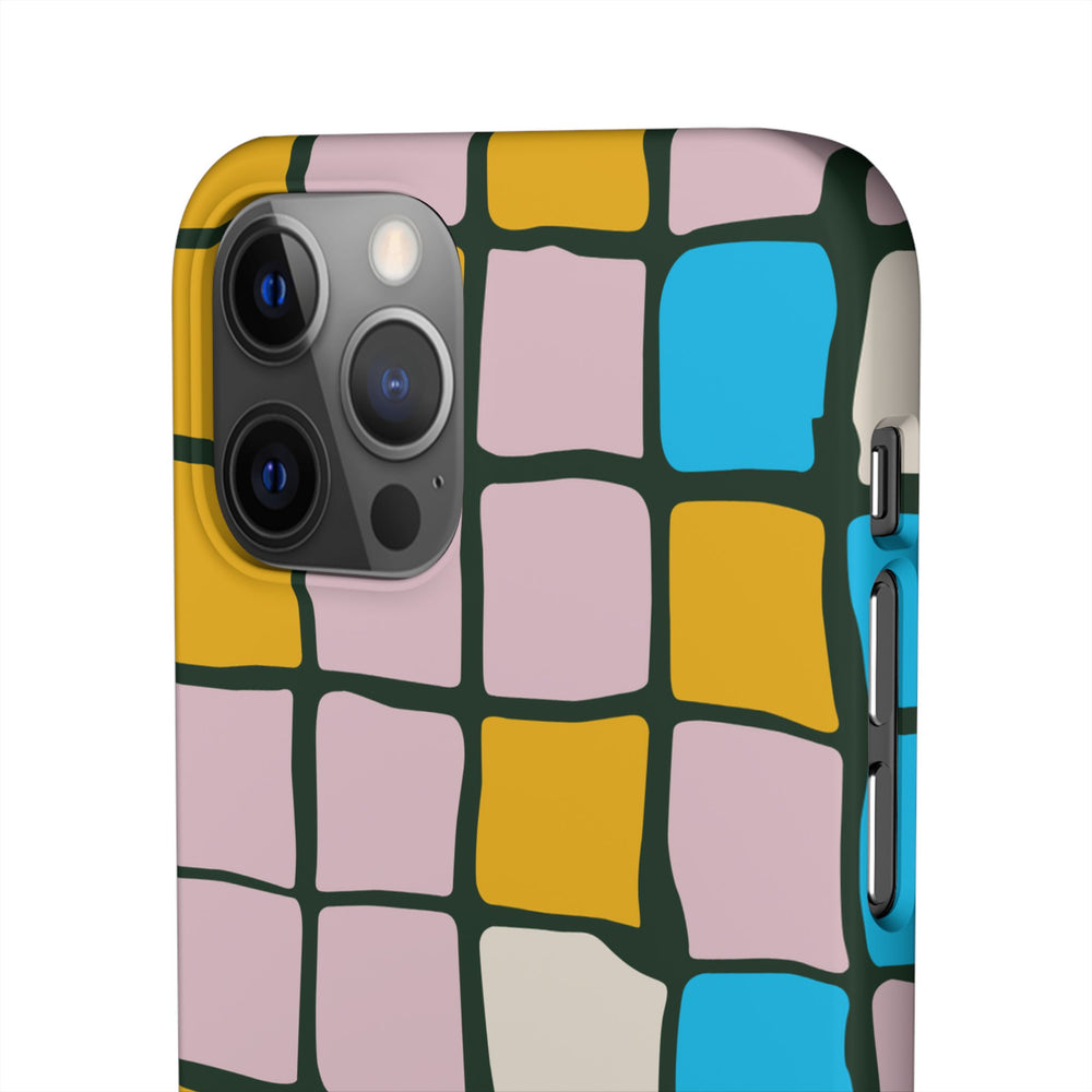 Color Grid Snap Phone Case
