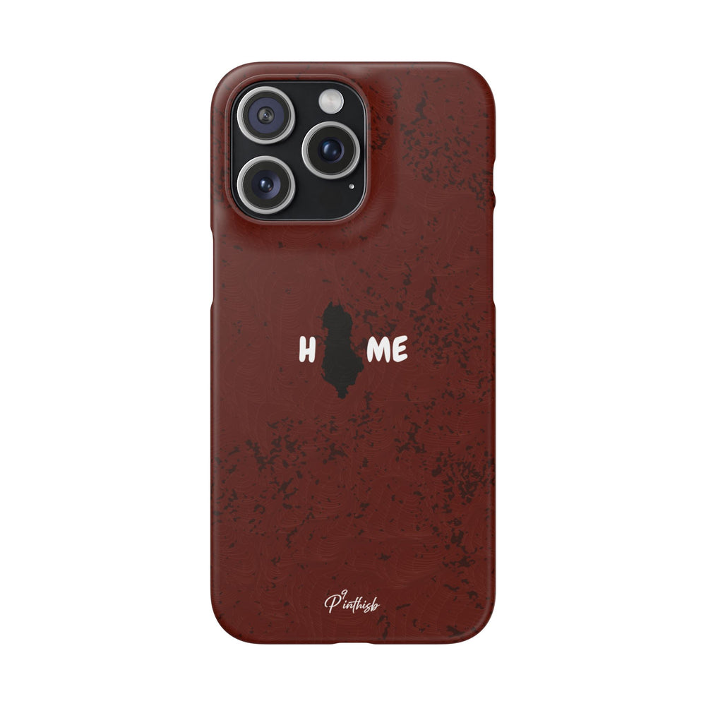 "HOME" Albania Snap Case