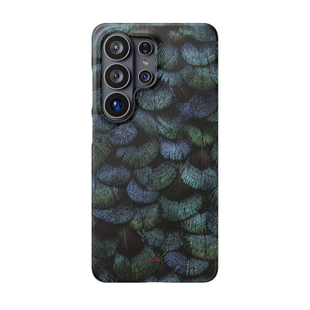 Iridescent Feather Snap Case