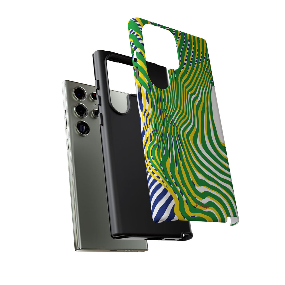Abstract Green Wave Phone Case