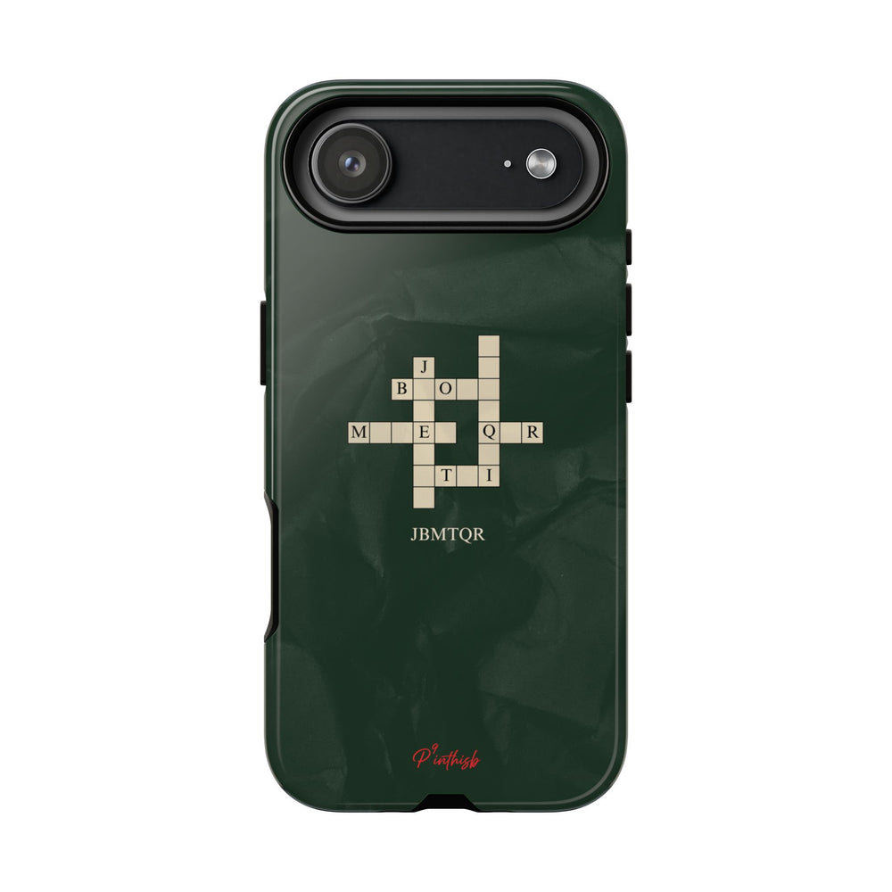 "JBMTQR crossword" Tough Phone Case