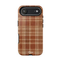 Rustic Brown Cozy Plaid Tough Case