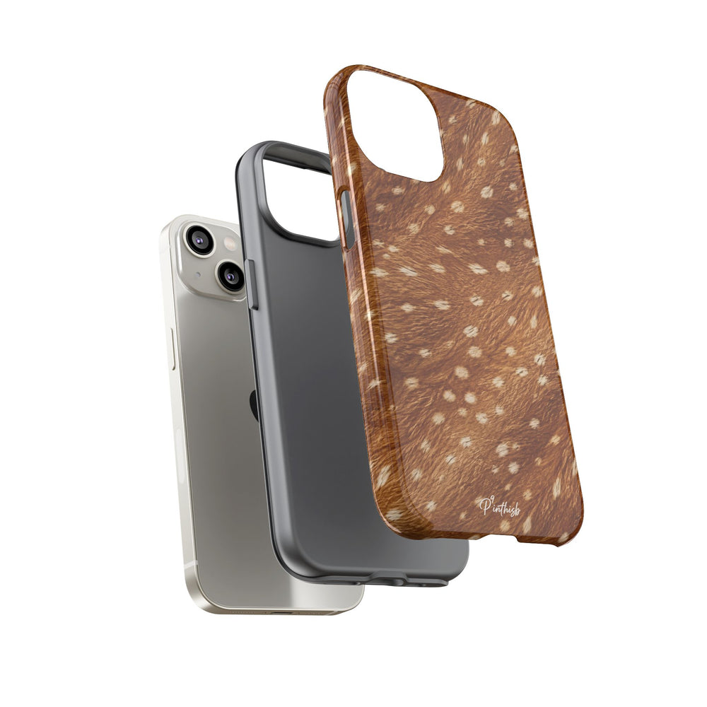 Caramel Deer Pattern Tough Case