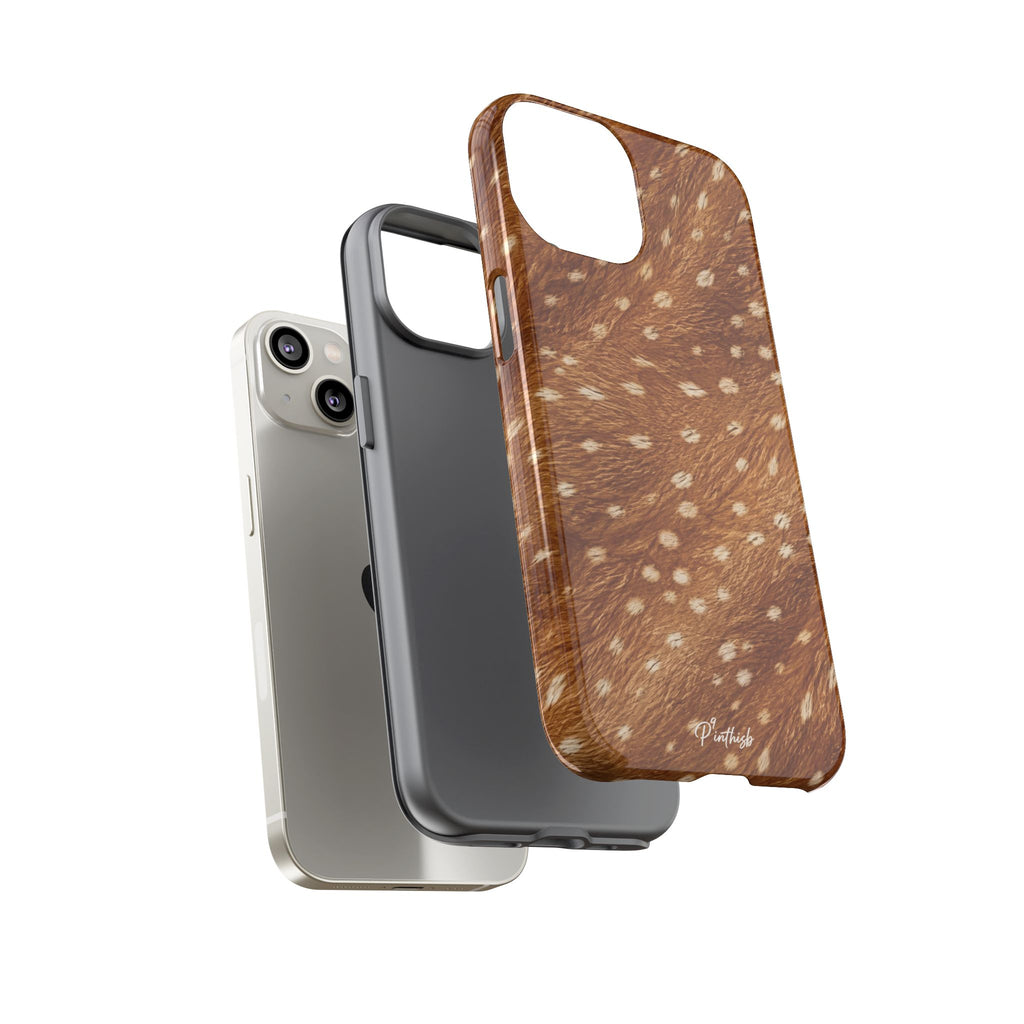 Caramel Deer Pattern Tough Case