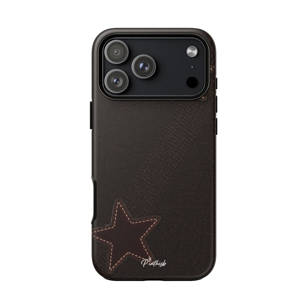 Rustic Stitched Star Phone Case