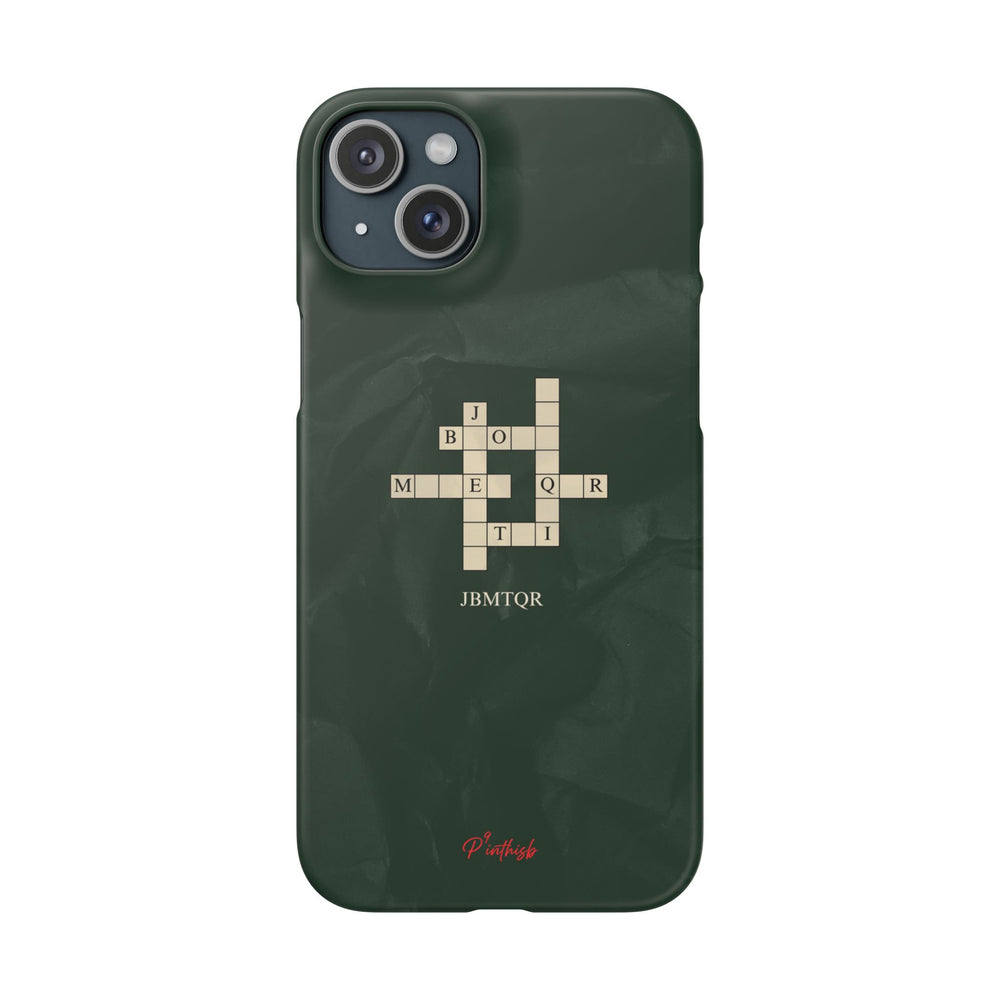 "JBMTQR crossword" Snap Phone Case