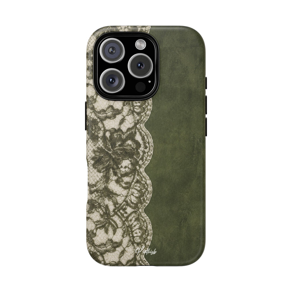 Olive Lace Tough Case