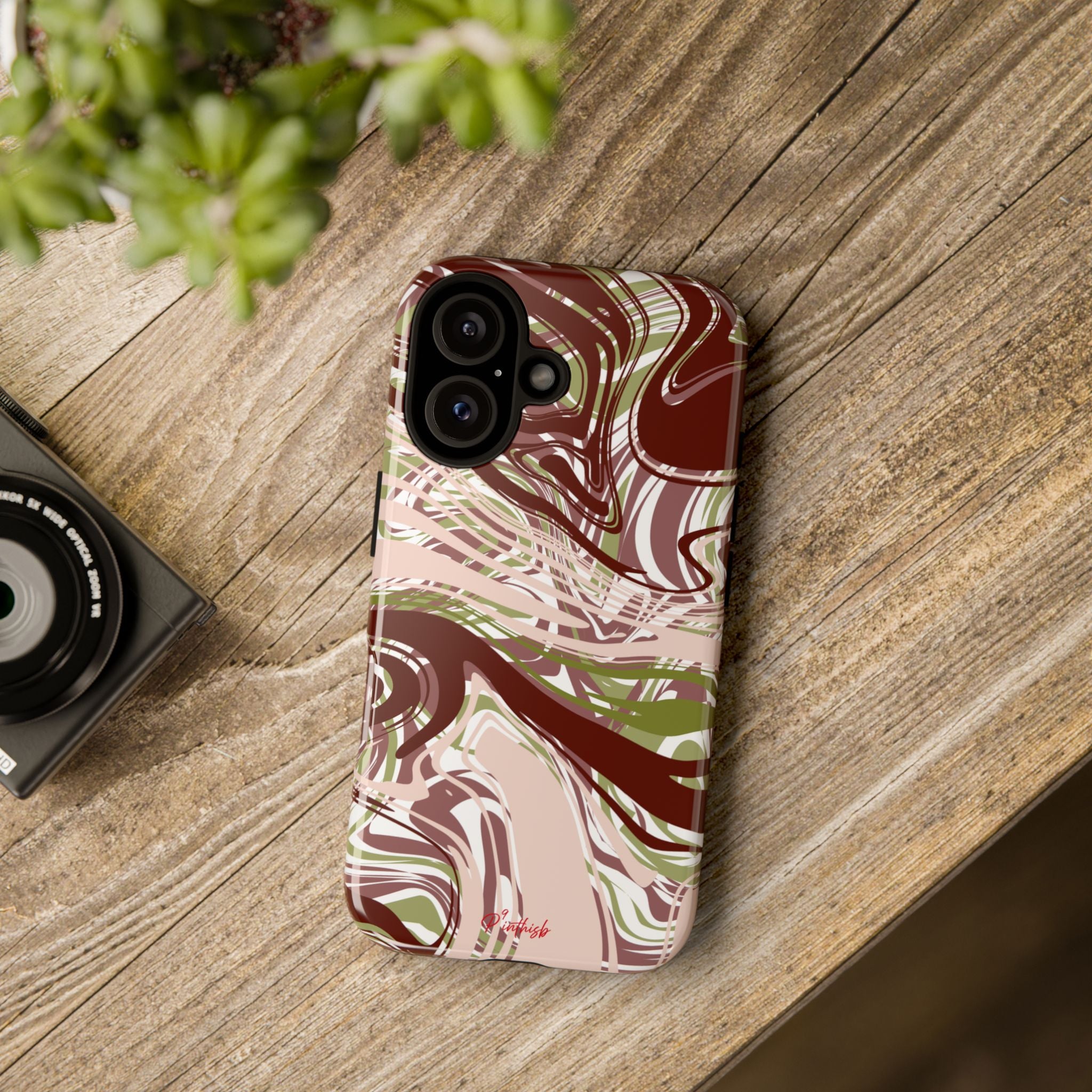 Abstract Marbled Tough Phone Case