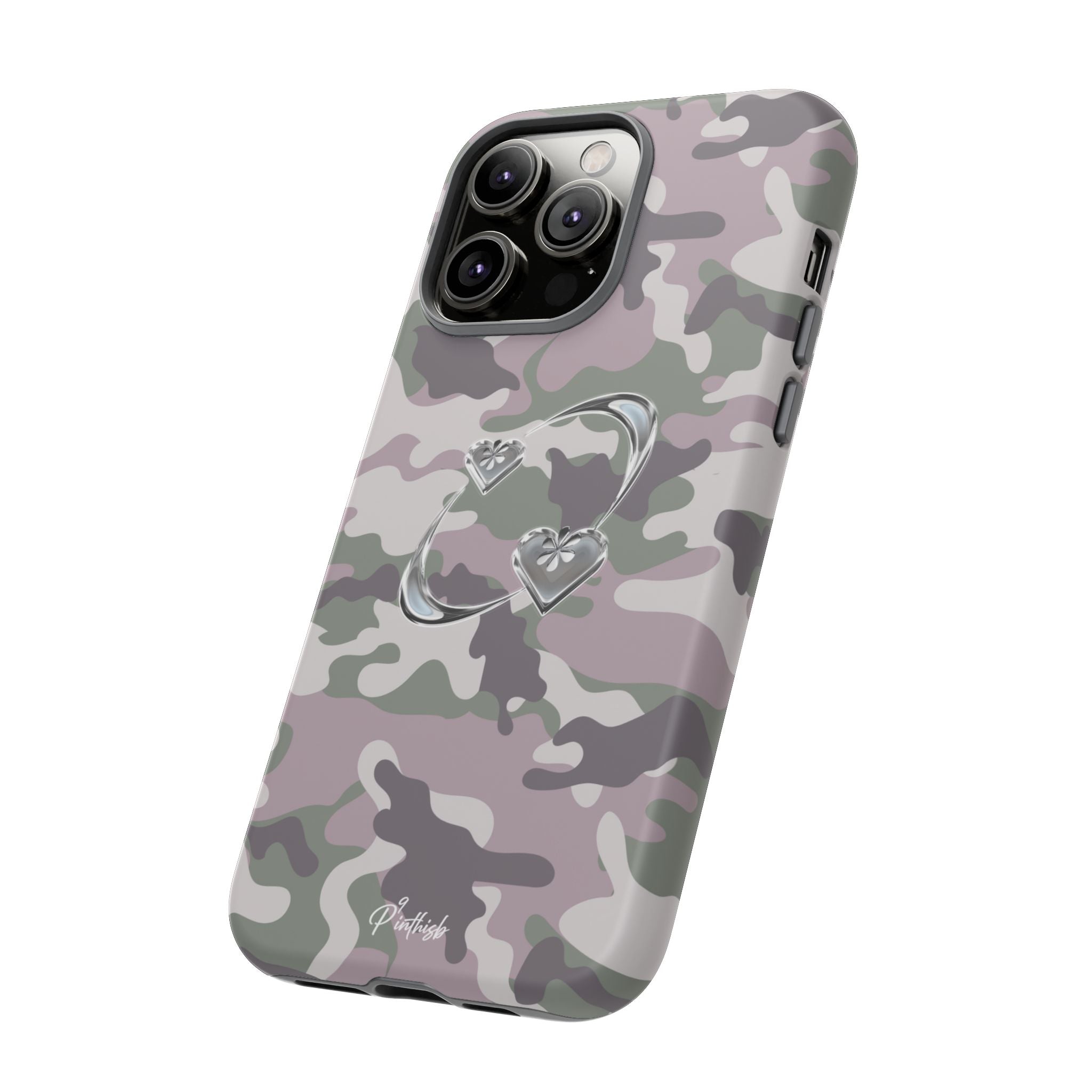 Camouflage Heart Tough Phone Case