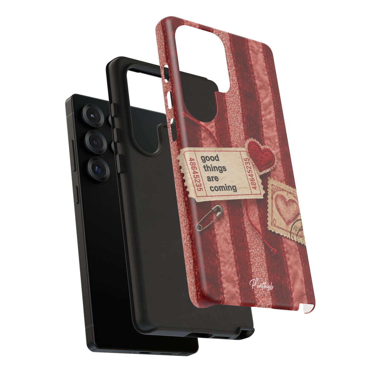 “Good Things Are Coming” Red Phone Case