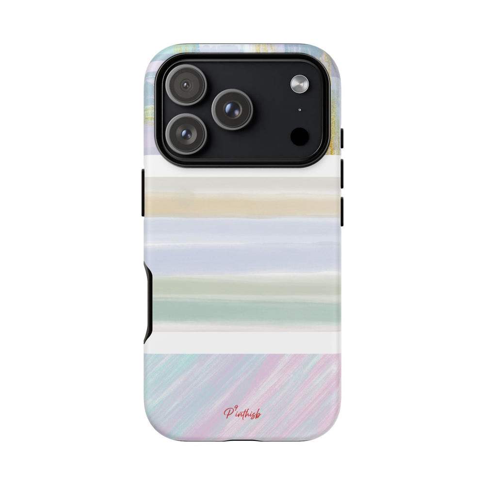 Pastel Stripe Tough Phone Case