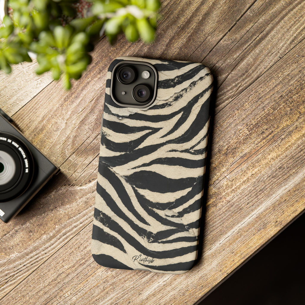 Zebra Stripe Tough Phone Case