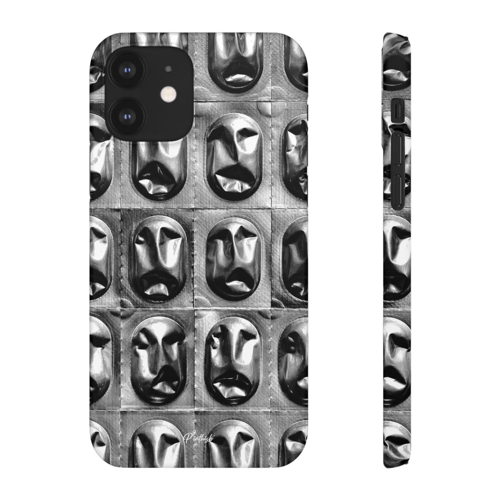 Metallic Mask Grid Snap Case