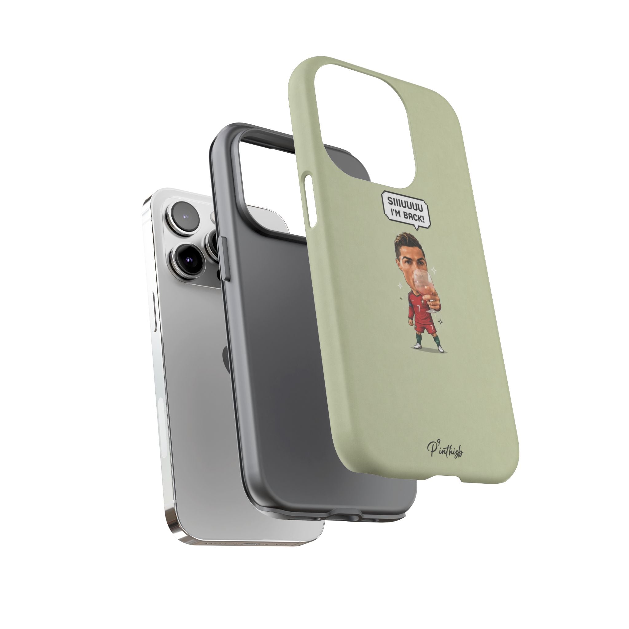 "SIIUUU, I'M BACK" CR7 Tough Phone Case