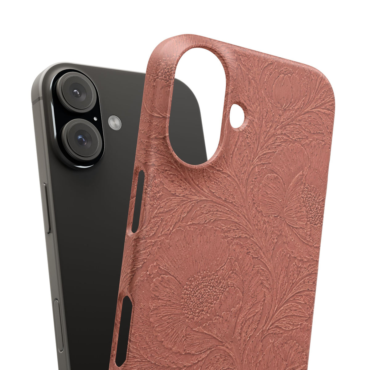Embossed Floral Snap Case