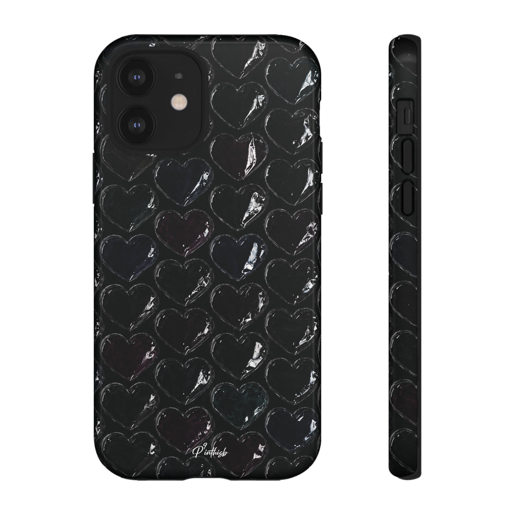 Black Pop Hearts Tough Case
