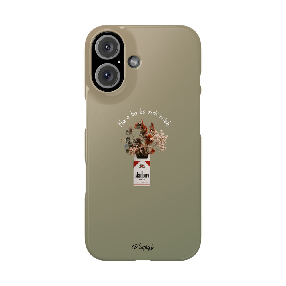 "Na e ka bo zoti rrisk." Snap Phone Case