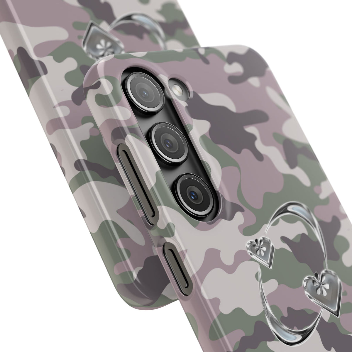 Camouflage Heart Snap Phone Case