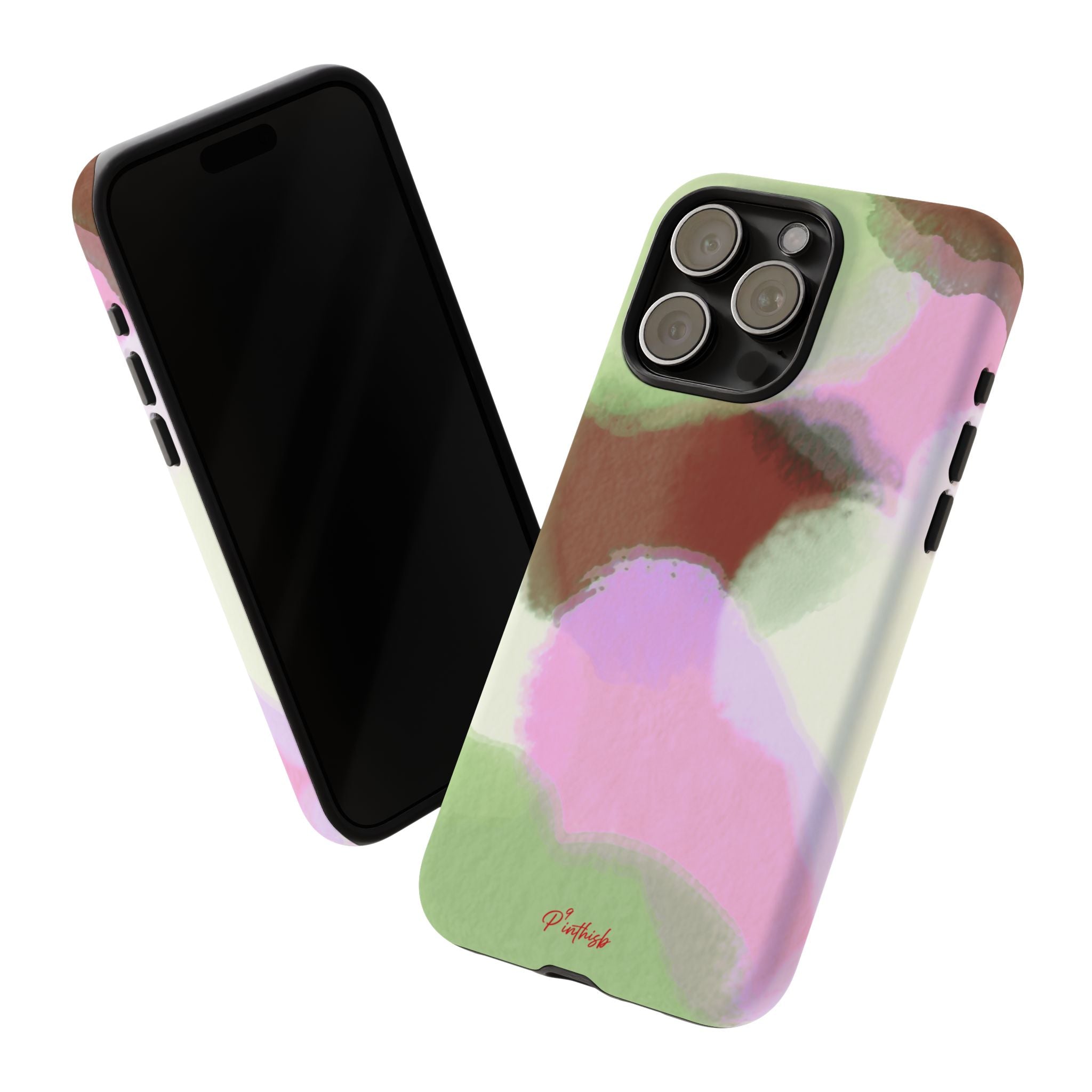 Abstract Pastel Camouflage Tough Phone Case
