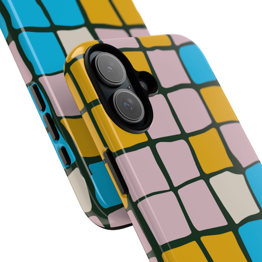 Color Grid Tough Phone Case