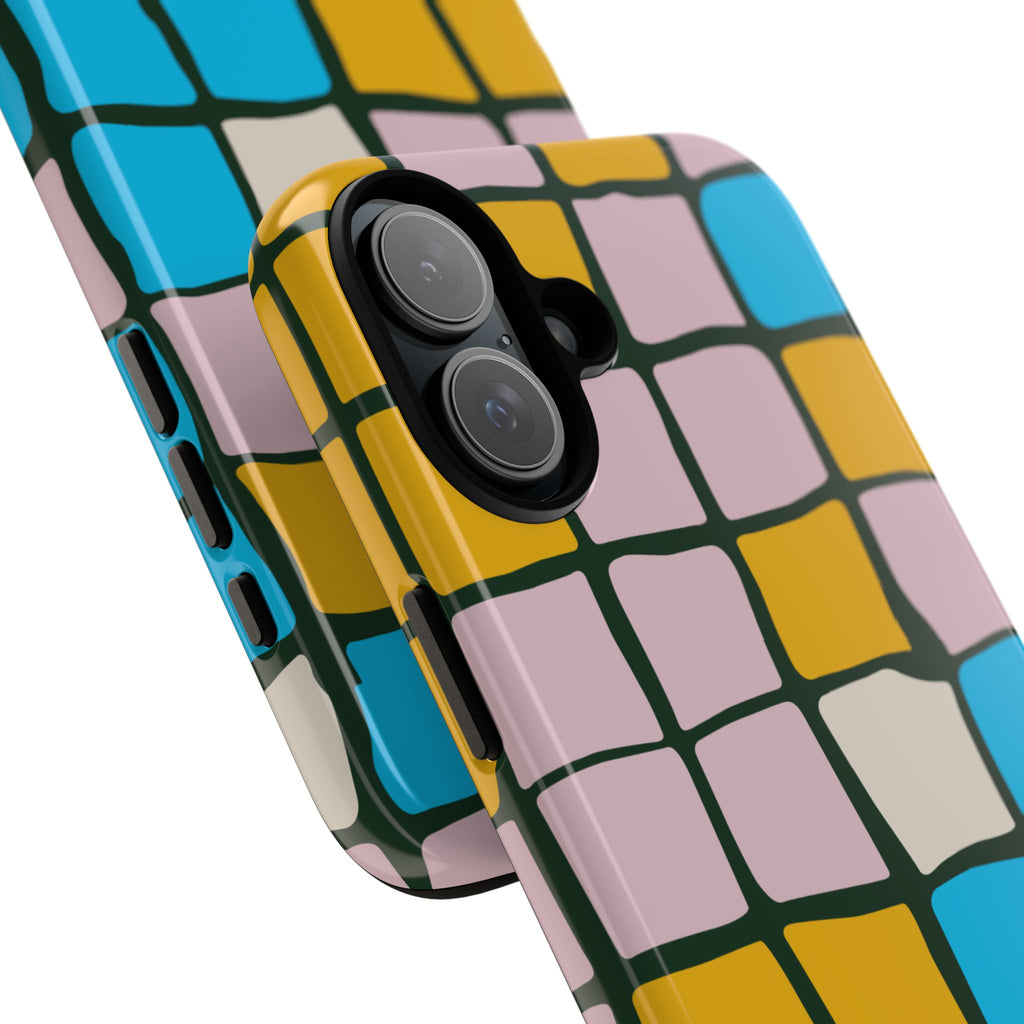 Color Grid Tough Phone Case