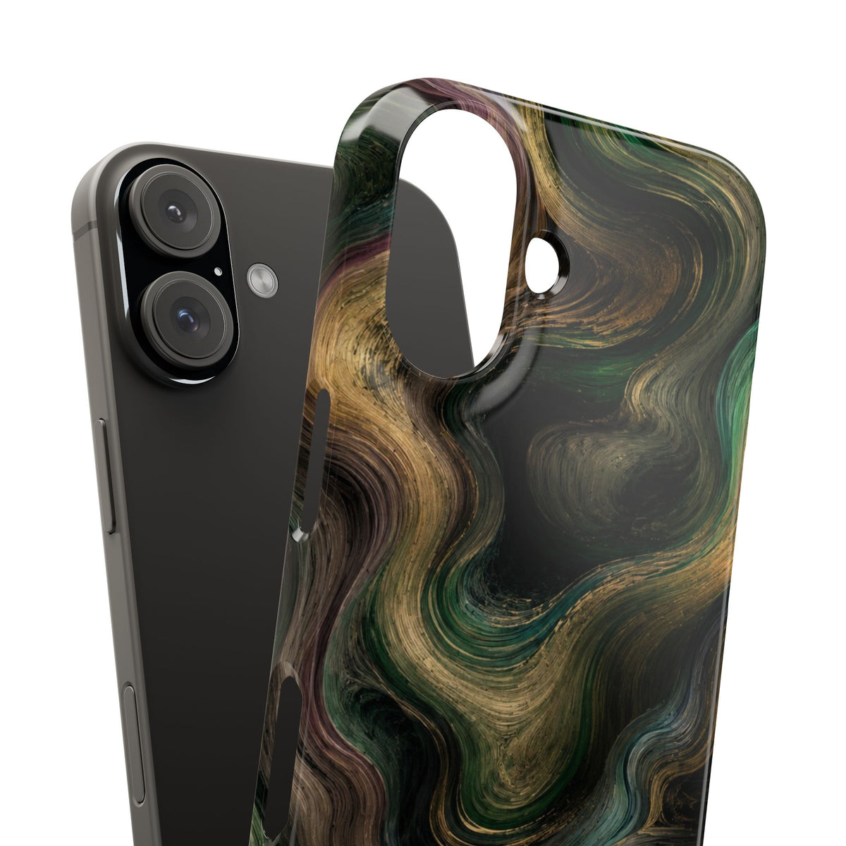 Marbled Forest Snap Phone Case