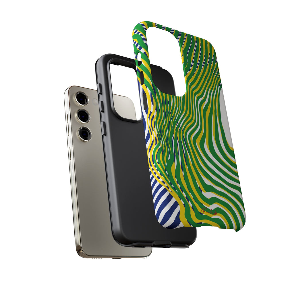 Abstract Green Wave Phone Case