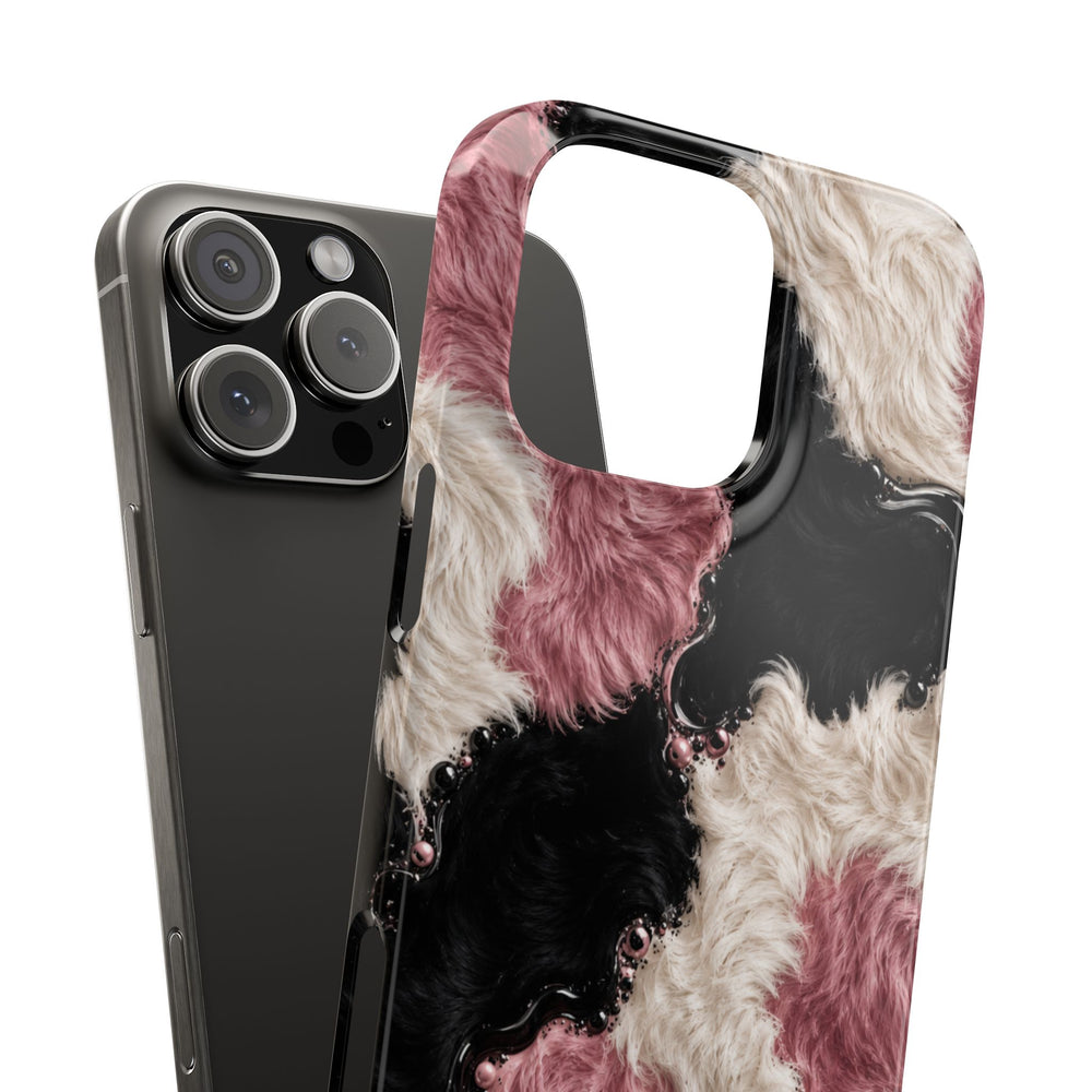 Cow Print Swirl Snap Case