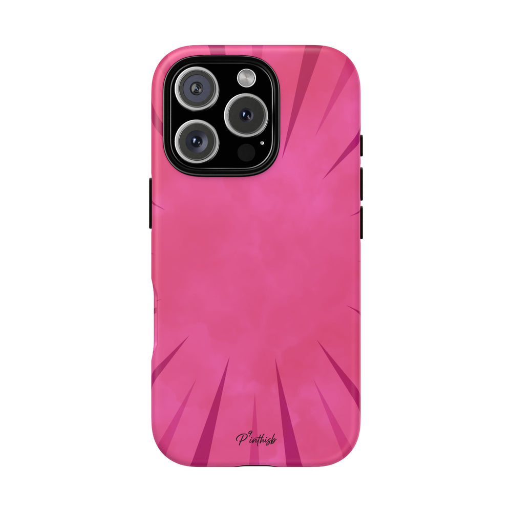 Pink Burst Tough Phone Case