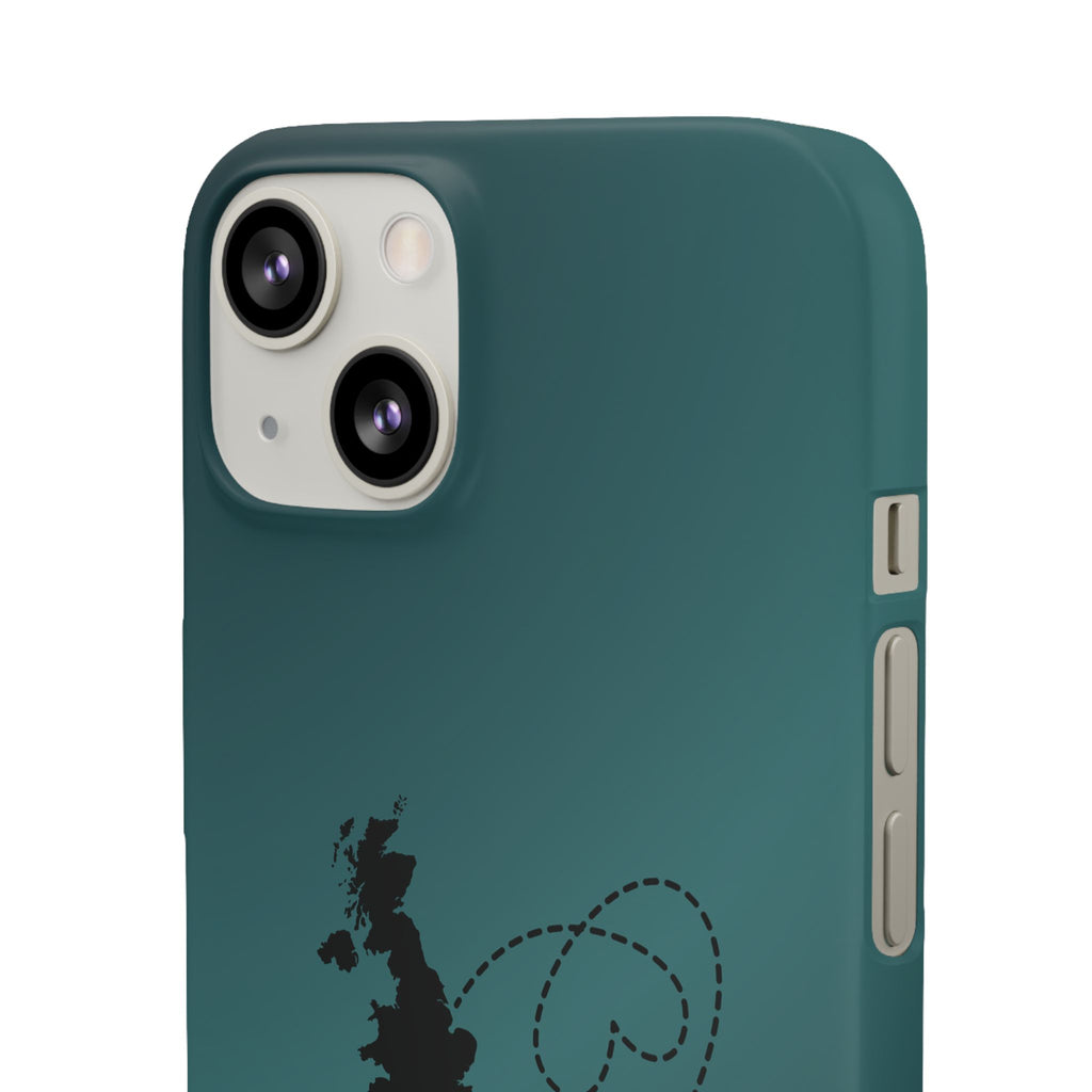 Copy of UK to Albania Pink Snap Phone Case