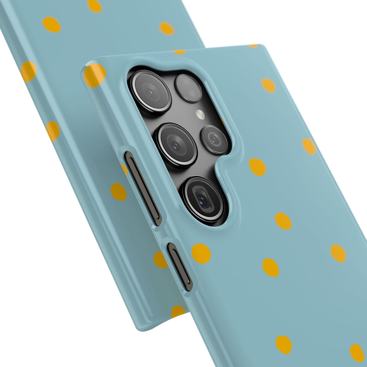 Blue & Yellow Polka Dot Snap Phone Case