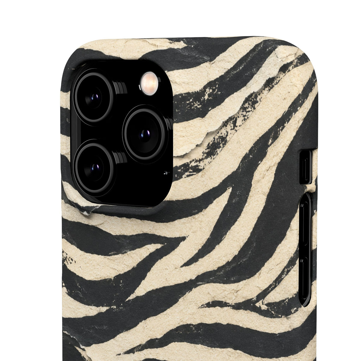 Wavy Peach & Mauve Snap Case