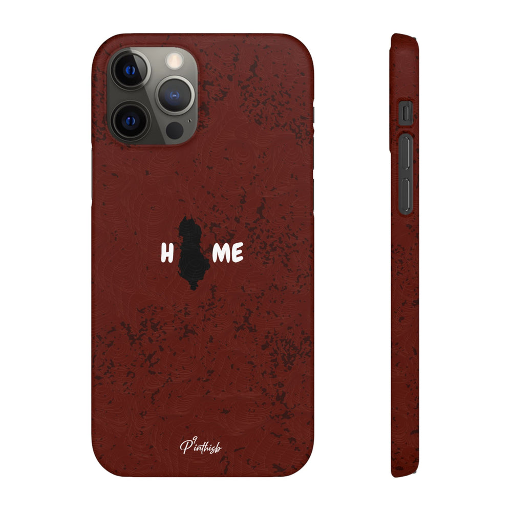 "HOME" Albania Snap Case