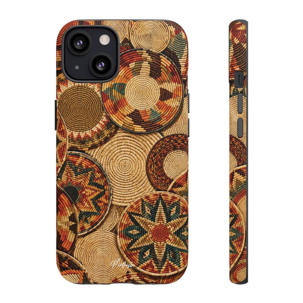 Bohemian Woven Basket Pattern Tough Case