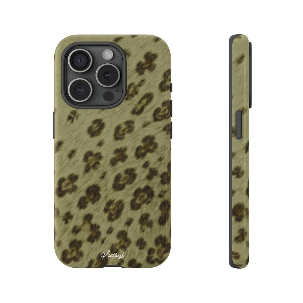 Olive Leopard Print Tough Case