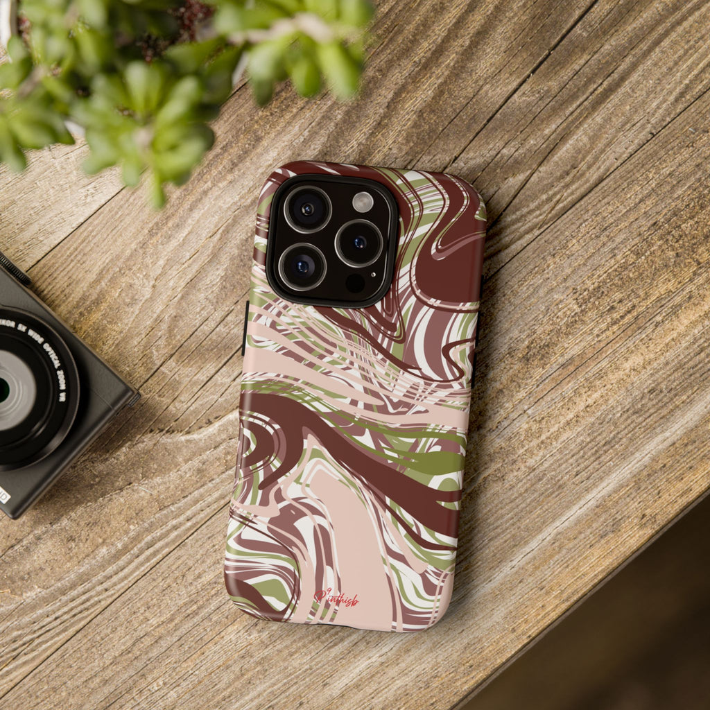 Abstract Marbled Tough Phone Case