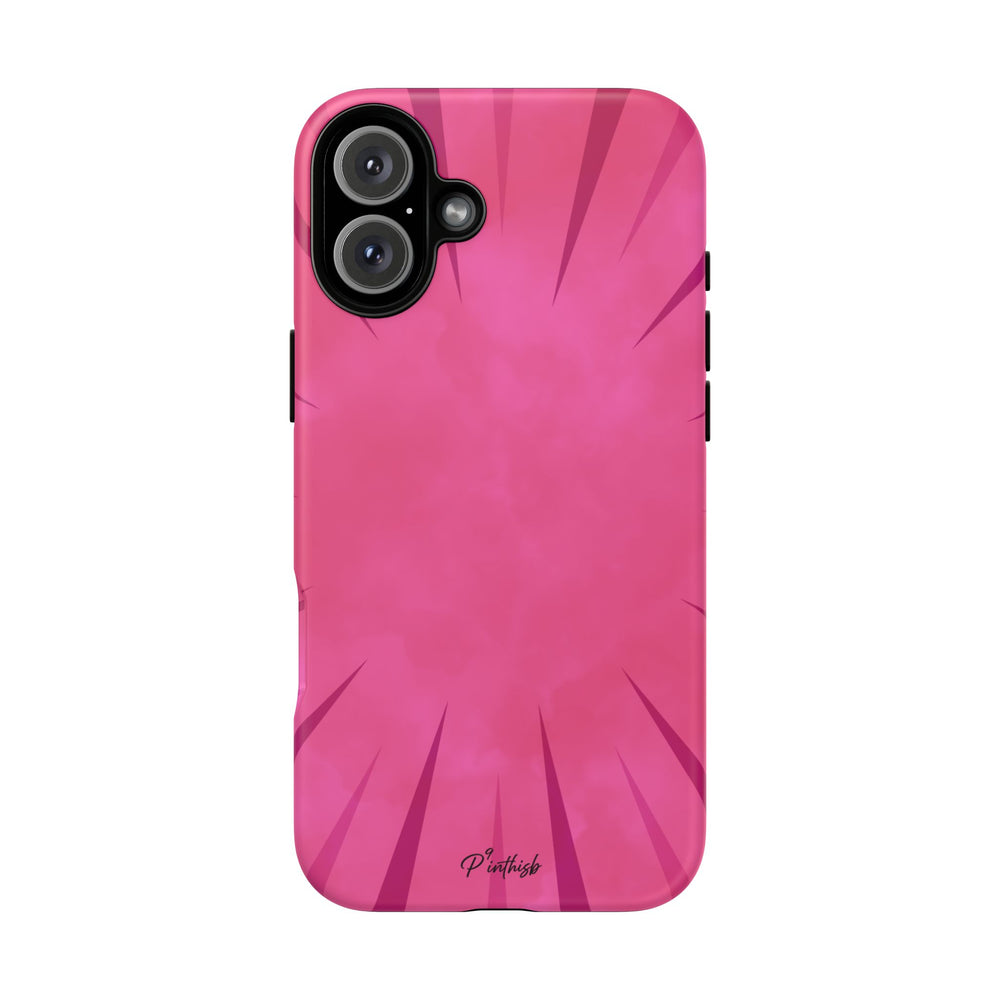 Pink Burst Tough Phone Case