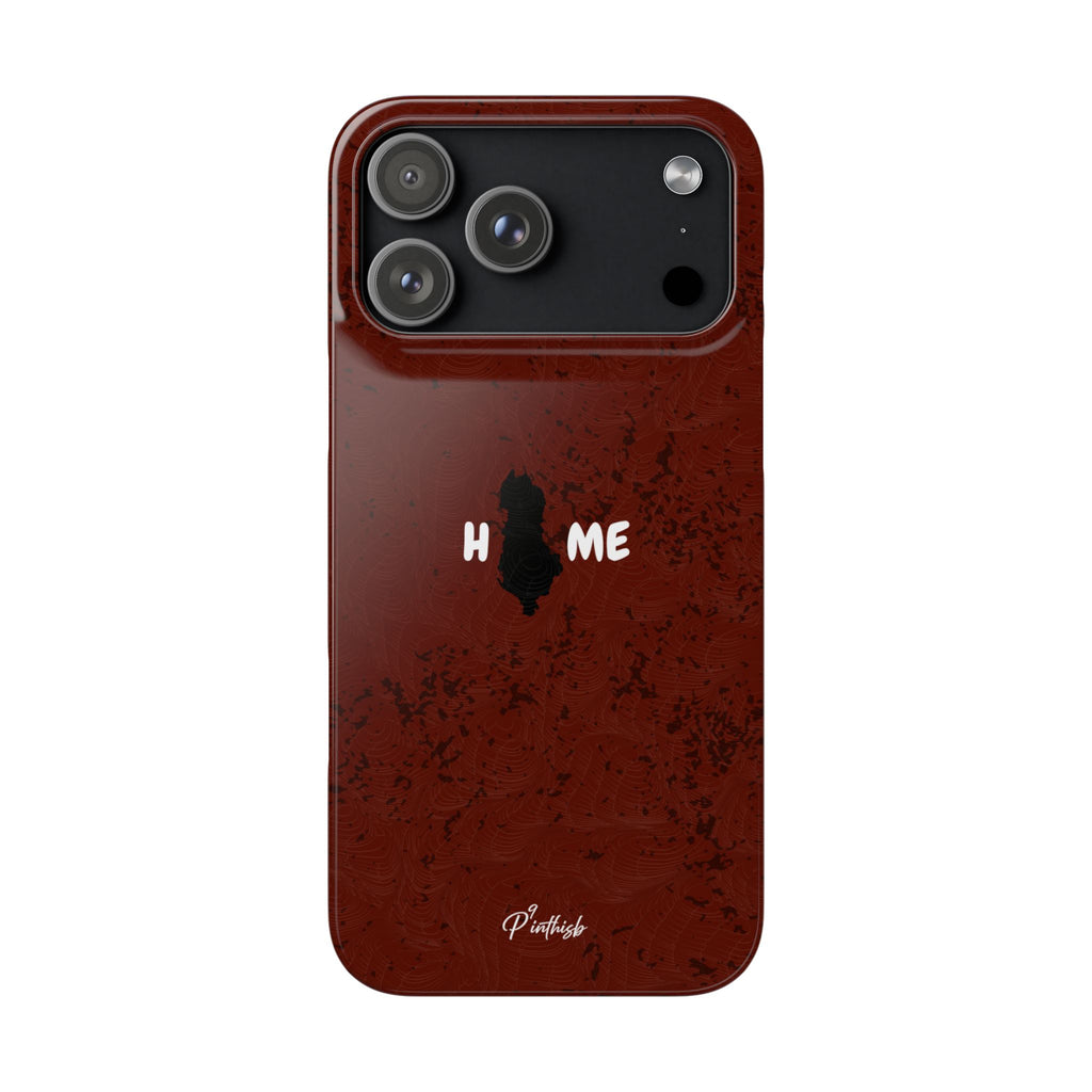 "HOME" Albania Snap Case