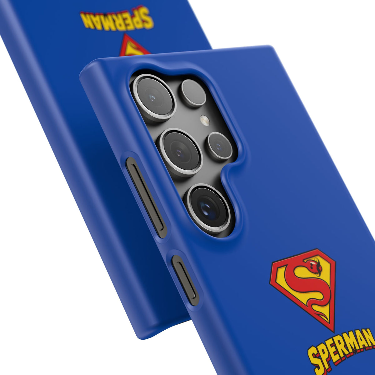 "SPERMAN" Parody Logo Snap Phone Case