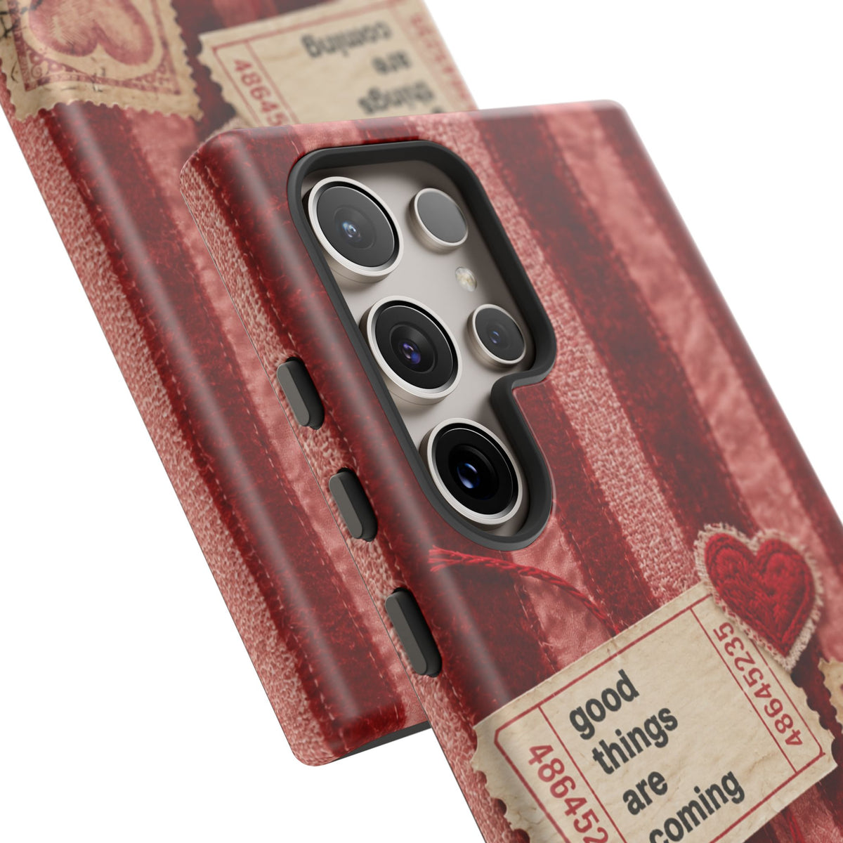 “Good Things Are Coming” Red Phone Case