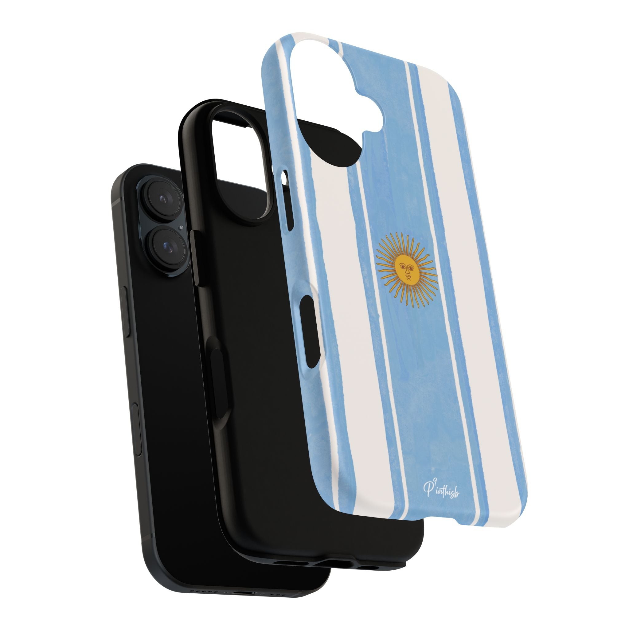 Argentina Flag Tough Phone Case – Blue White Striped Sun Protector