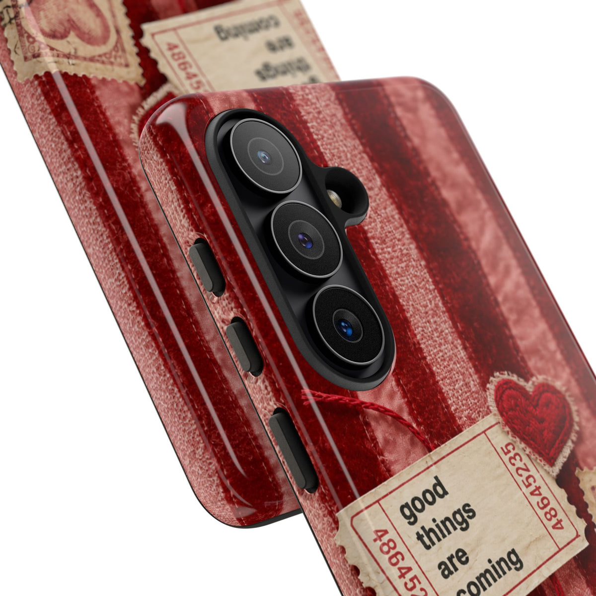 “Good Things Are Coming” Red Phone Case