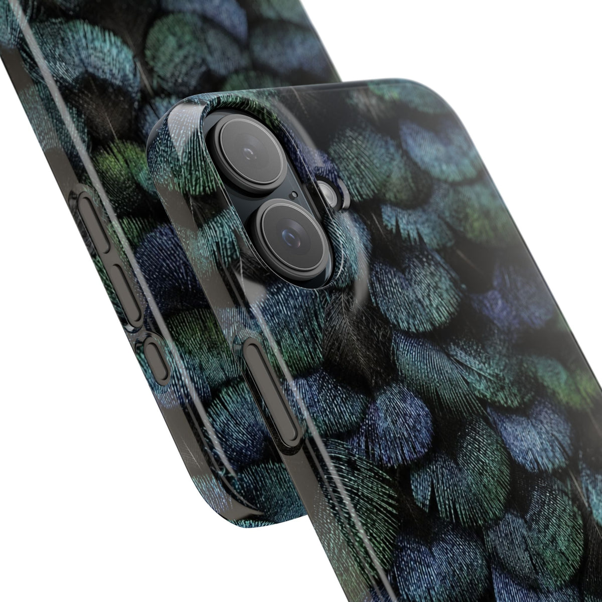 Iridescent Feather Snap Case