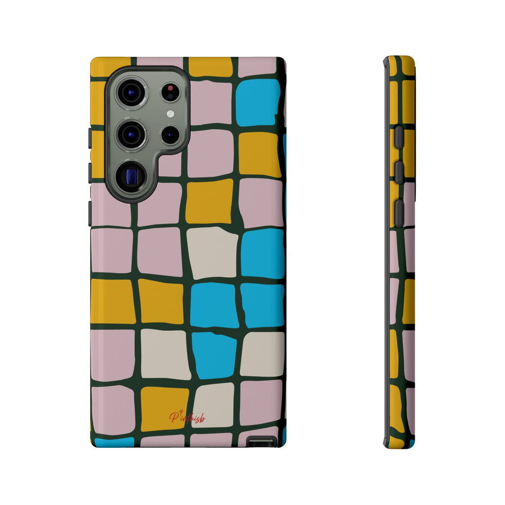 Color Grid Tough Phone Case
